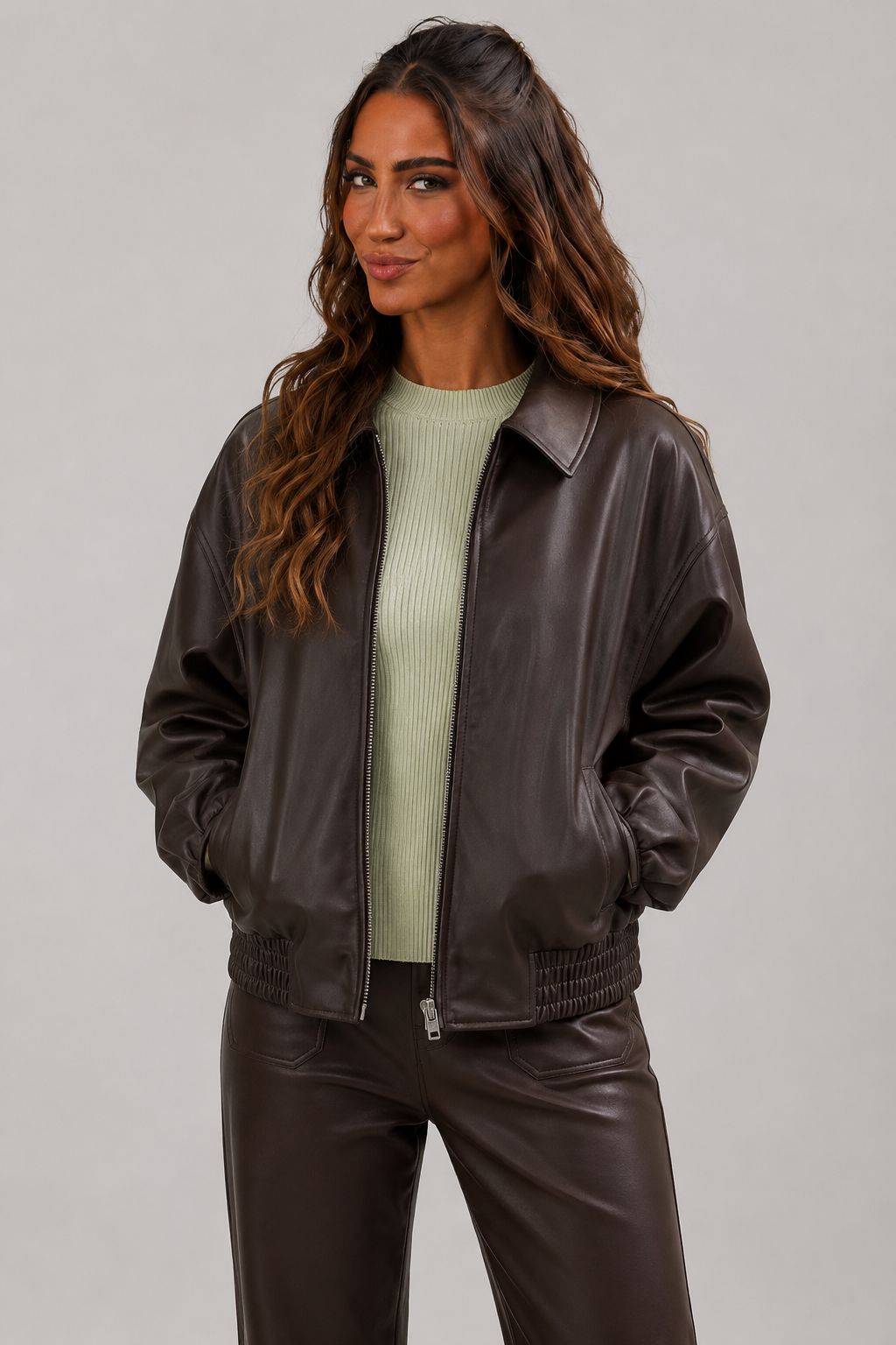 Blake Leather Bomber