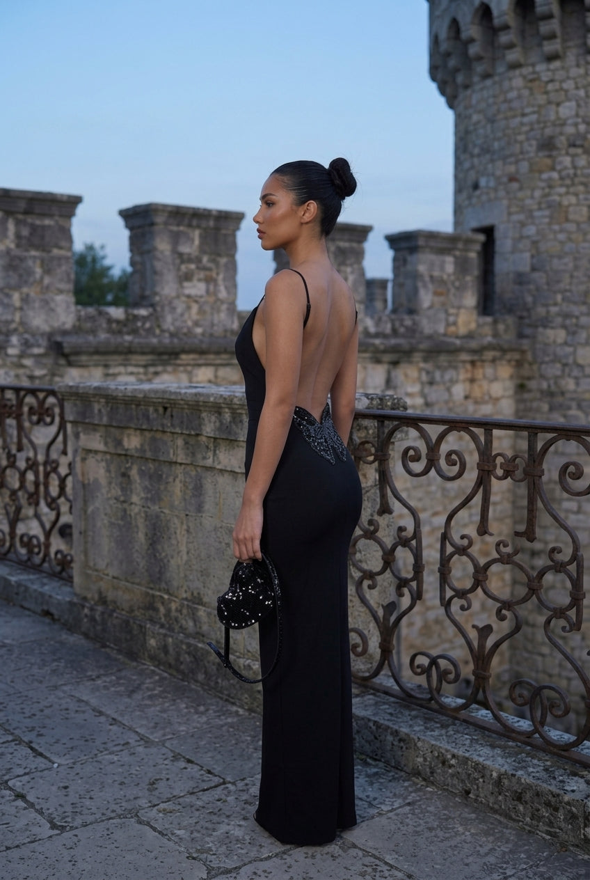 Butterfly Backless Dress
